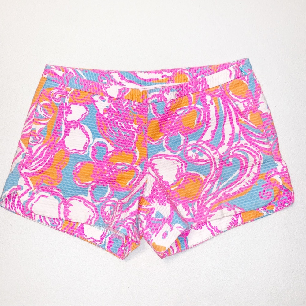 Lilly Pulitzer ‘Adie’ Shorely Blue Floral Shorts